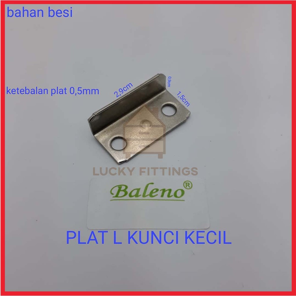 Plat L Kunci KECIL / Siku Tahanan Penahan Lemari Laci SIku L
