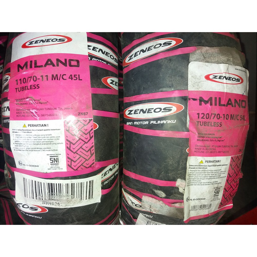 BAN LUAR 120-70-10 & 110-70-11 MILANO