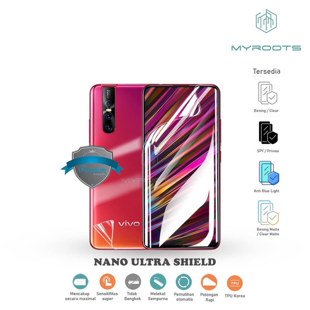 Myroots Hydrogel Anti Glare Vivo V15 -  Vivo V15 Pro - anti gores jelly - anti shock