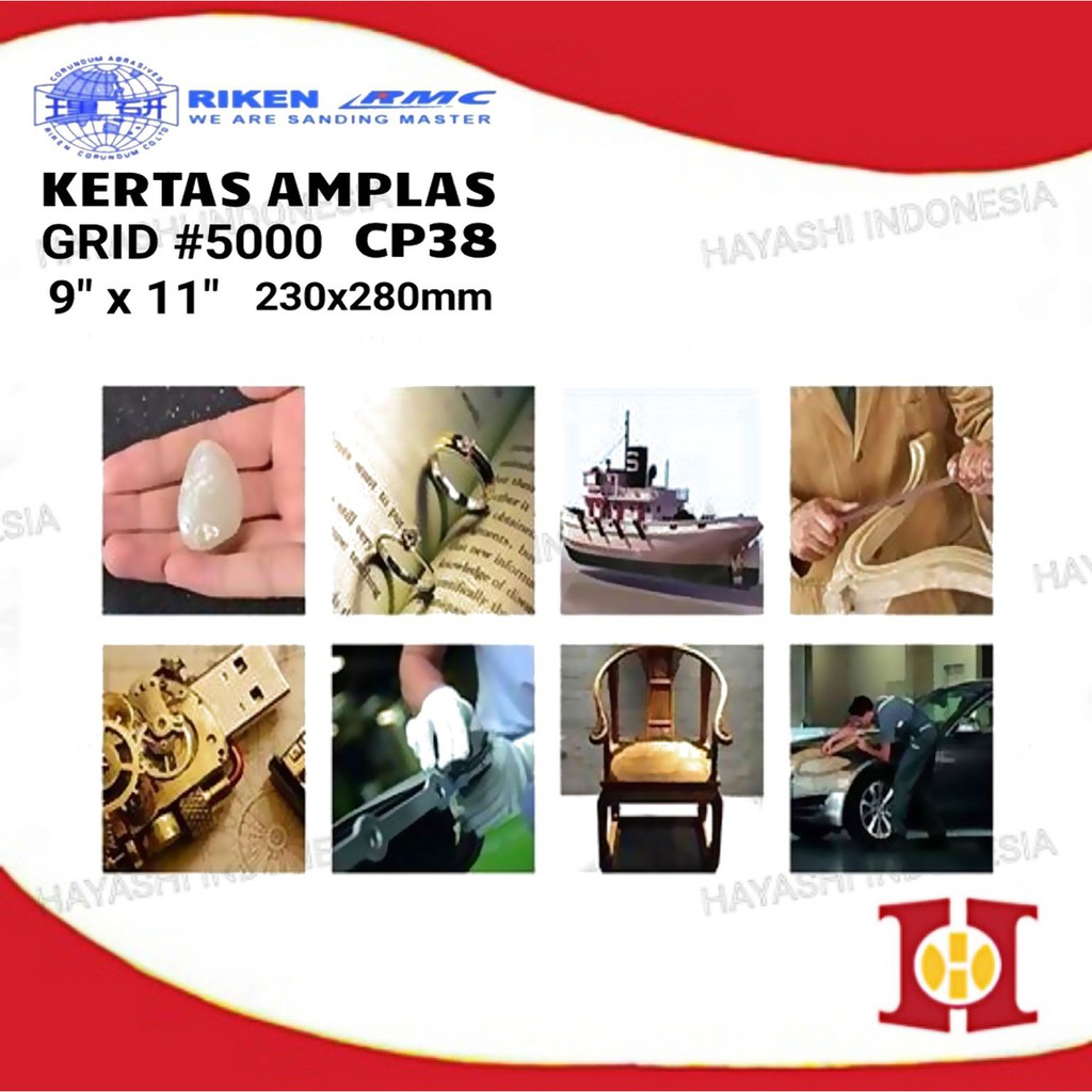 Amplas Halus Kertas Kering Basah Tahan Air Grit 5000 - 5pcs