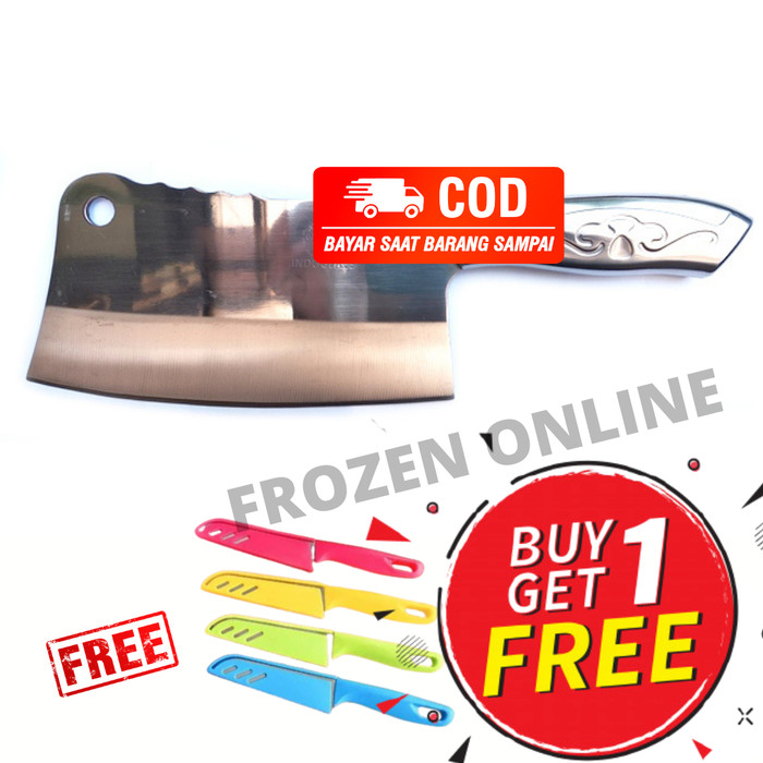 SALE Golok Daging Stainless Pisau Potong Daging Tulang Golok Tulang Tajam