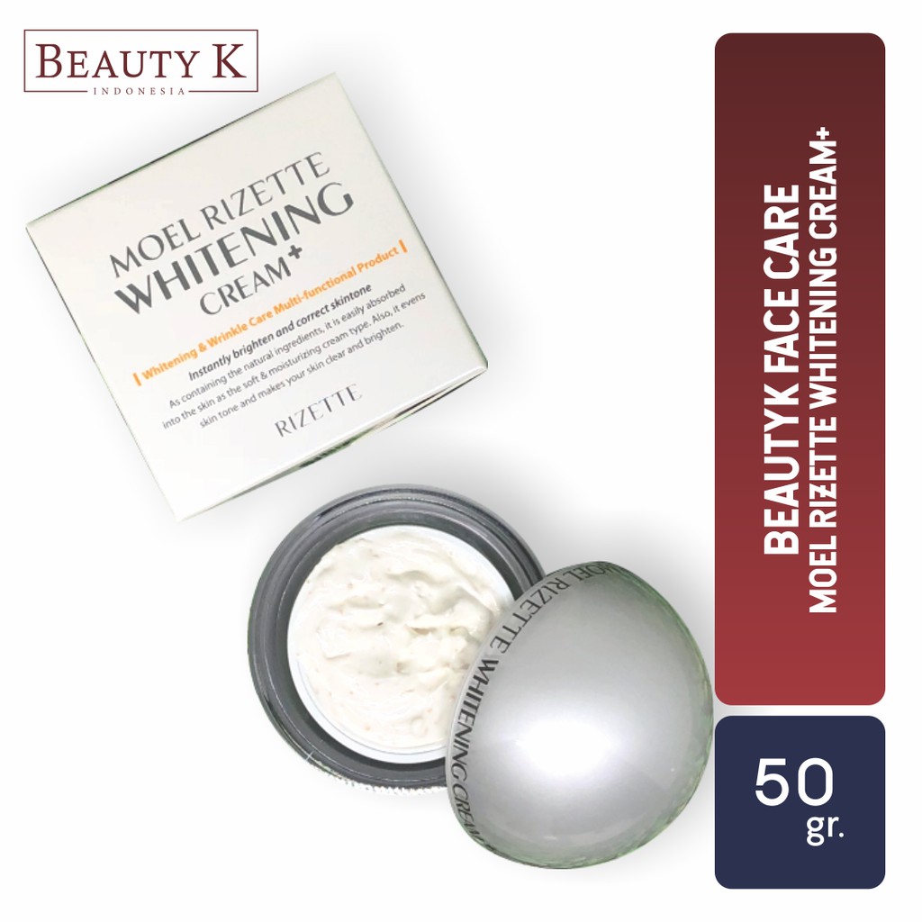 BeautyK Moel Rizette Whitening Cream Plus 50 Gram