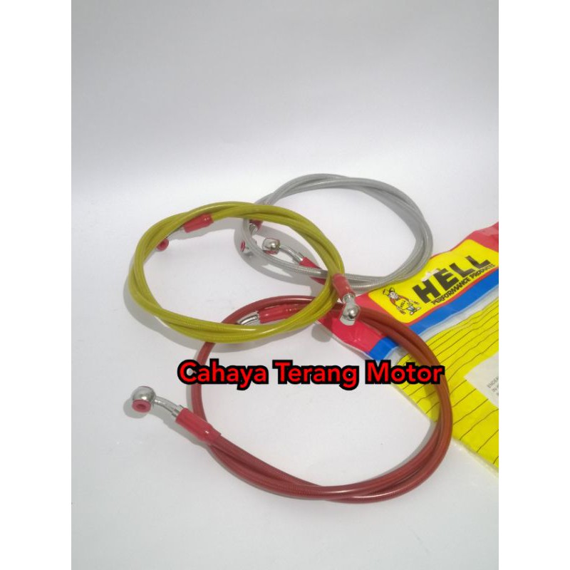 Slang Kabel Selang Rem Depan Hell 130 cm Universal Beat Vario Aerox Mio Fu CB CBR Sonic Vixion MX