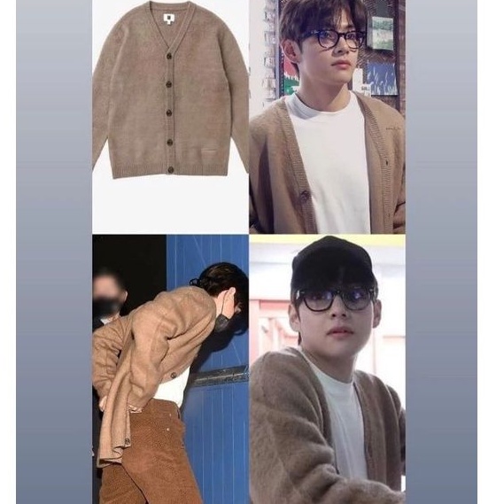 BASIC CARDIGAN MOCCA TAEHYUNG BTS | CARDIGAN IDOL KPOP BTS