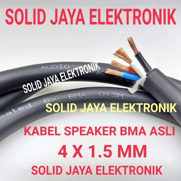 KABEL SPEAKER BMA 4 X 1.5 MM 1 ROL 100M  ASLI MURNI BMA BY AUDIO LINK 4X1.5 1 ROLL 100 METER M SPEAKER CABLE BMA BY AUDIO LINK TEMBAGA ASLI ISI 4 ORI ORIGINAL 4X1,5 1 ROLL GULUNG ISI 100 METER 4 X 1,5 MM 1,5MM ORI 4X1,5MM 4X1.5MM BMA ASLI