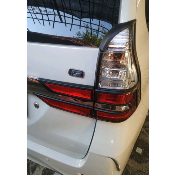 Ganis lampu belakang mobil New Avanza Xenia 2019 2020 2021 hitam doff