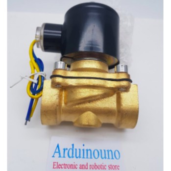 Solenoid valve kuningan 3/4 inch inchi 3/4&quot; 12V DC normally closed NC