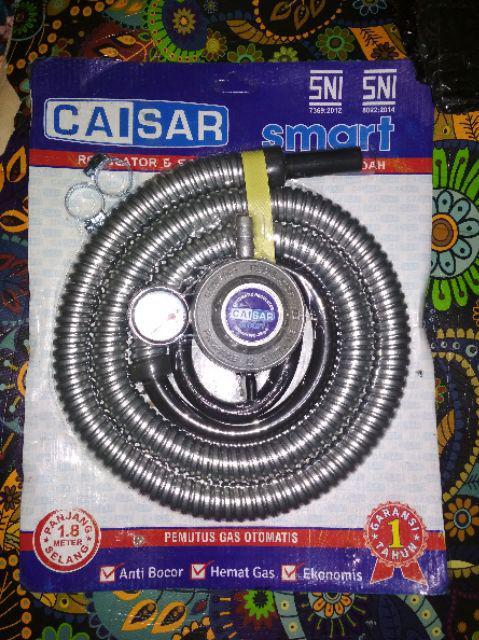 Paket Caisar Smart Regulator ( Meter ) + Selang Aluminium Sni