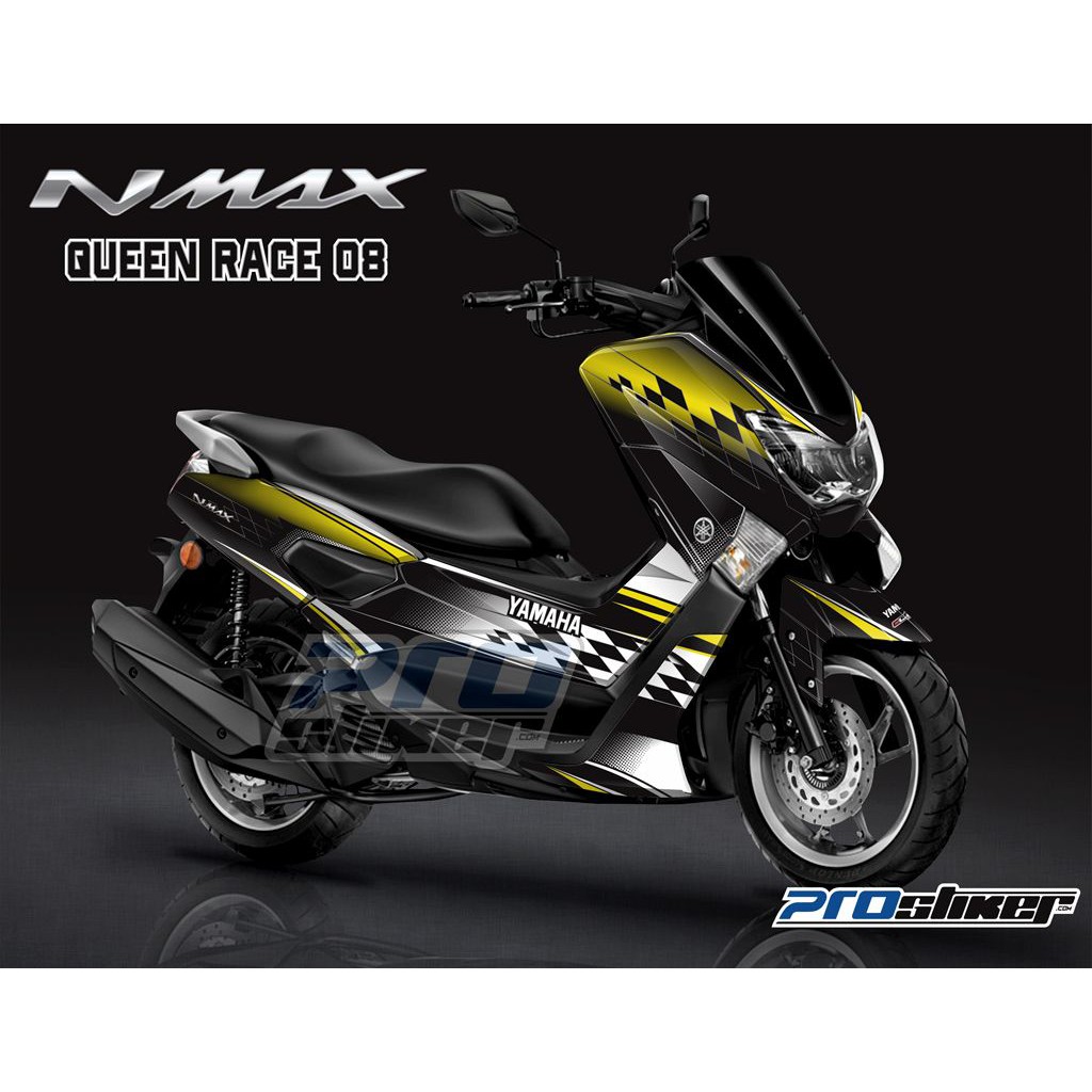 Decal Striping NMAX Variasi Les Racing QUEEN RACE Full Body Grafis Prostiker