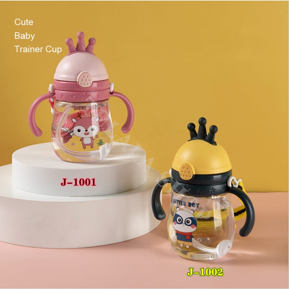 [SmallBell SHOP]BOTOL JERAMI ANAK / Botol Minum Bayi Sedotan Lucu Anak / Botol Kartun /Botol Minum Anak/Karakter Rabbit Bear Tutup Clip / Import / Botol Minum Bayi Gelas Anak Balita Training Cup Baby Viral