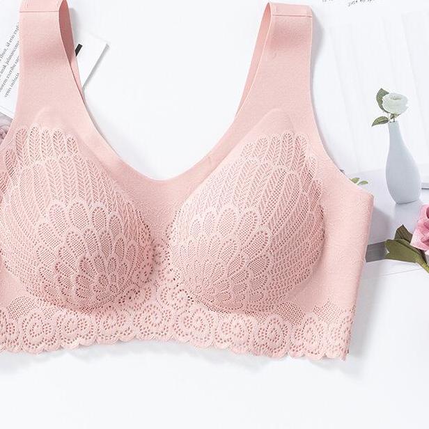 ♠ THAILANDS BRA LATEX SEAMLESS THAILAND IMPORT SPORT BRA FULL CUP LATEX TANPA KAWAT - MM PROJECT ☏