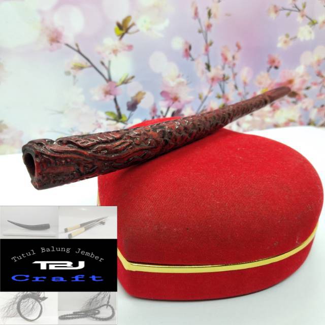 Pipa once akar bahar tali arus merah UKIR NAGA TBJcraft