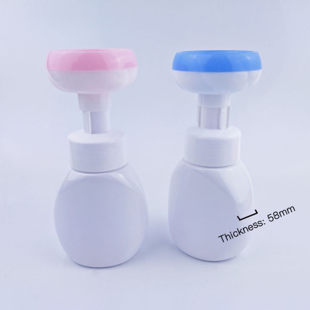 Plastic pressing flower foam bottle refillable bathroom handmade soap shampoo empty bottle sub-bottle ow