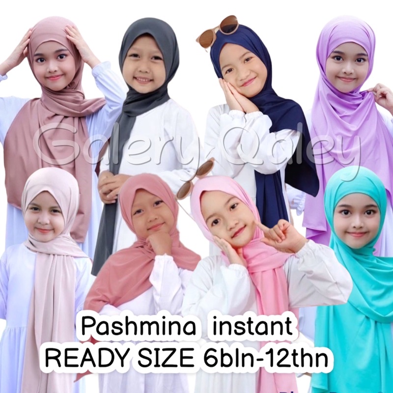 40+ WARNA PASHMINA INSTANT ANAK / PASTAN / PASMINA ANAK / PASHMINA BALITA / HIJAB INSTANT ANAK