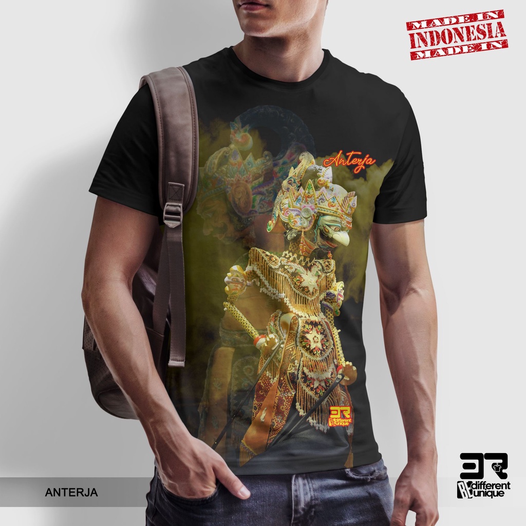 [ COD ] KAOS PRINTING GAMBAR WAYANG  - BAJU DISTRO ORIGINAL MOTIF ADAT BUDAYA SUKU INDONESIA CULTURE