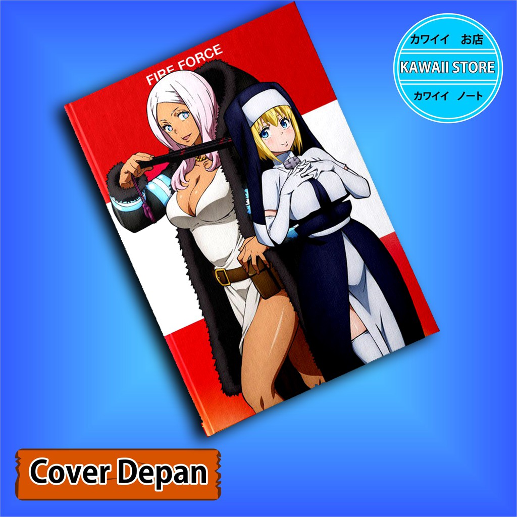 

Notebook / Pocket book Hard Cover Anime Fire Force HIBANA X IRIS uk A5 & A6 / Notes Book