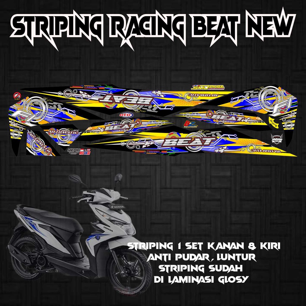 STRIPING VARIASI BEAT NEW 2016-2019 THAILOOK