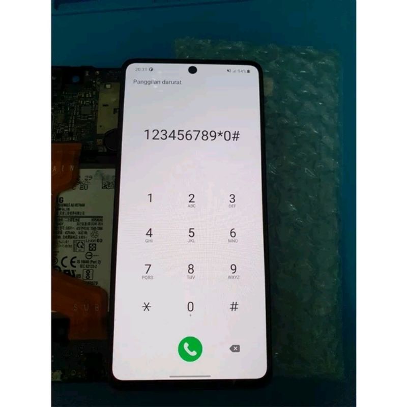LCD Samsung A71 Original Copotan SEIN NORMAL TESTED