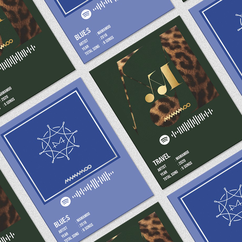 

Kpop Spotify Poster A5 - Mamamoo