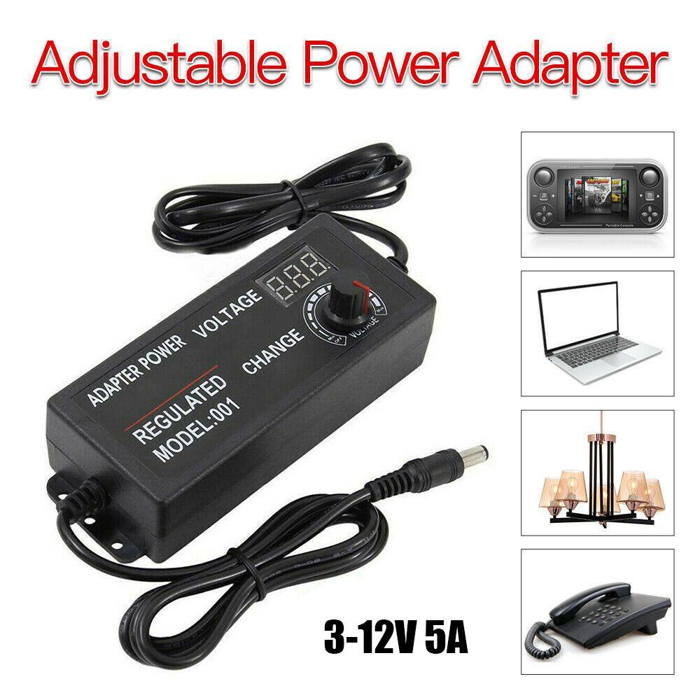 POPULAR Populer Power Supply Adaptor Praktis Variable Volt AC/DC Adjustable Voltage