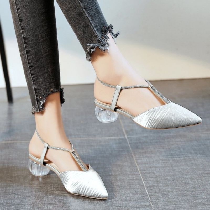 AGNES Sandal Heels Wanita kekinian KCA 12