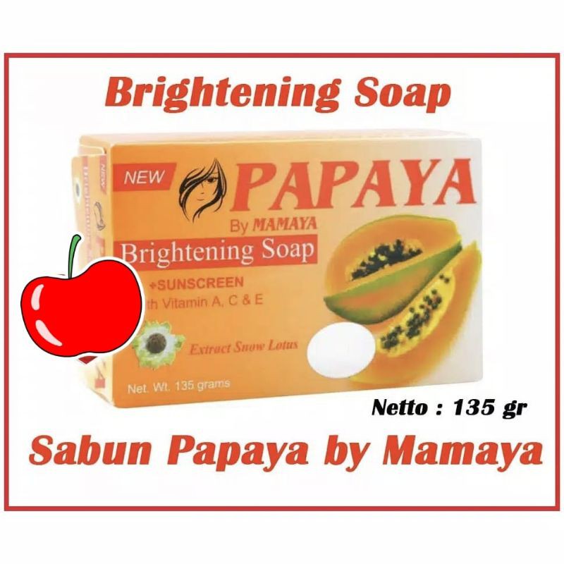 Sabun Papaya Bpom Original By Mamaya 135gr Sabun Pepaya Mamaya 135gr Shopee Indonesia