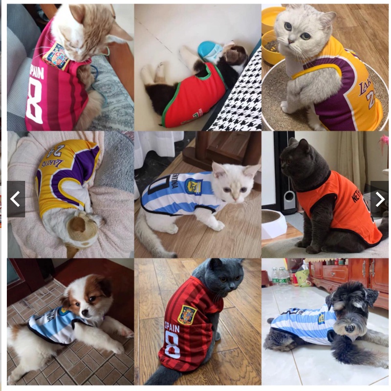 Baju Jersey Untuk Anjing / Kucing