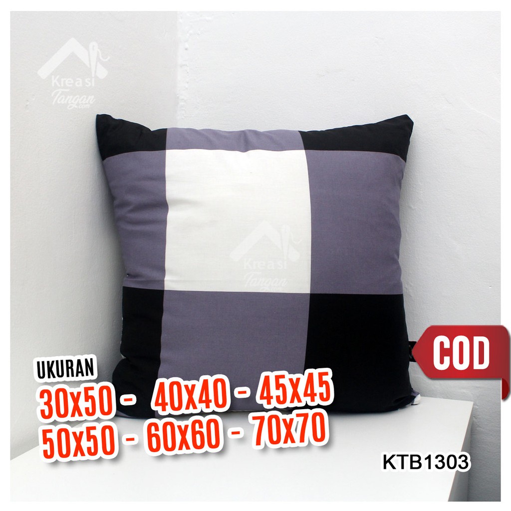 SARUNG BANTAL SOFA 30x50, 40x40, 45x45, 50x50, 60x60, 70x70 KTB1303