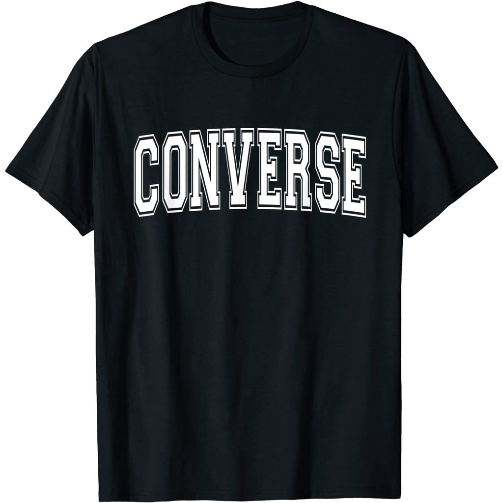 Baju dewasa CONVERSE TX TEXAS USA Vintage Sports Varsity Style T-Shirt Kaos Dewasa Pria Dewasa Atasa