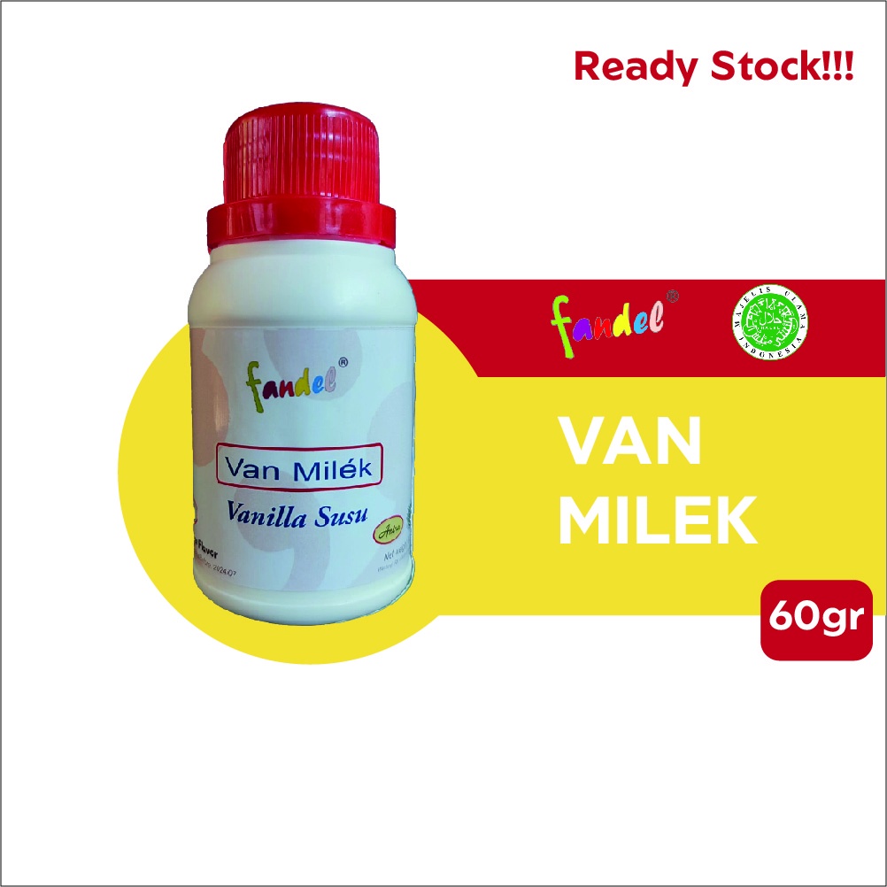 

Van Milek Fandel 60gr Vanilla Susu bubuk Serbuk Bahan Kue