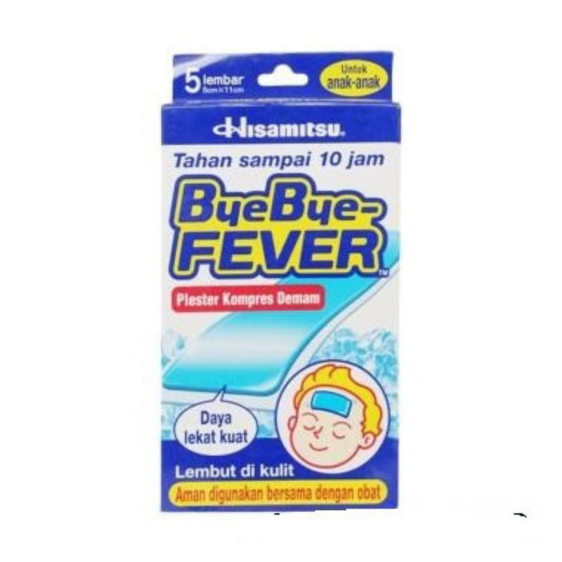 Bye bye fever anak / Bye bye fever bayi / plester kompres demam