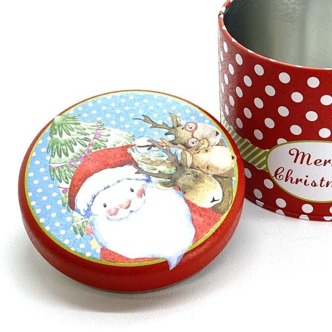 

:::::::] CHRISTMAS Holiday Cookie Tin Container Box Kaleng Kue Cemilan Natal