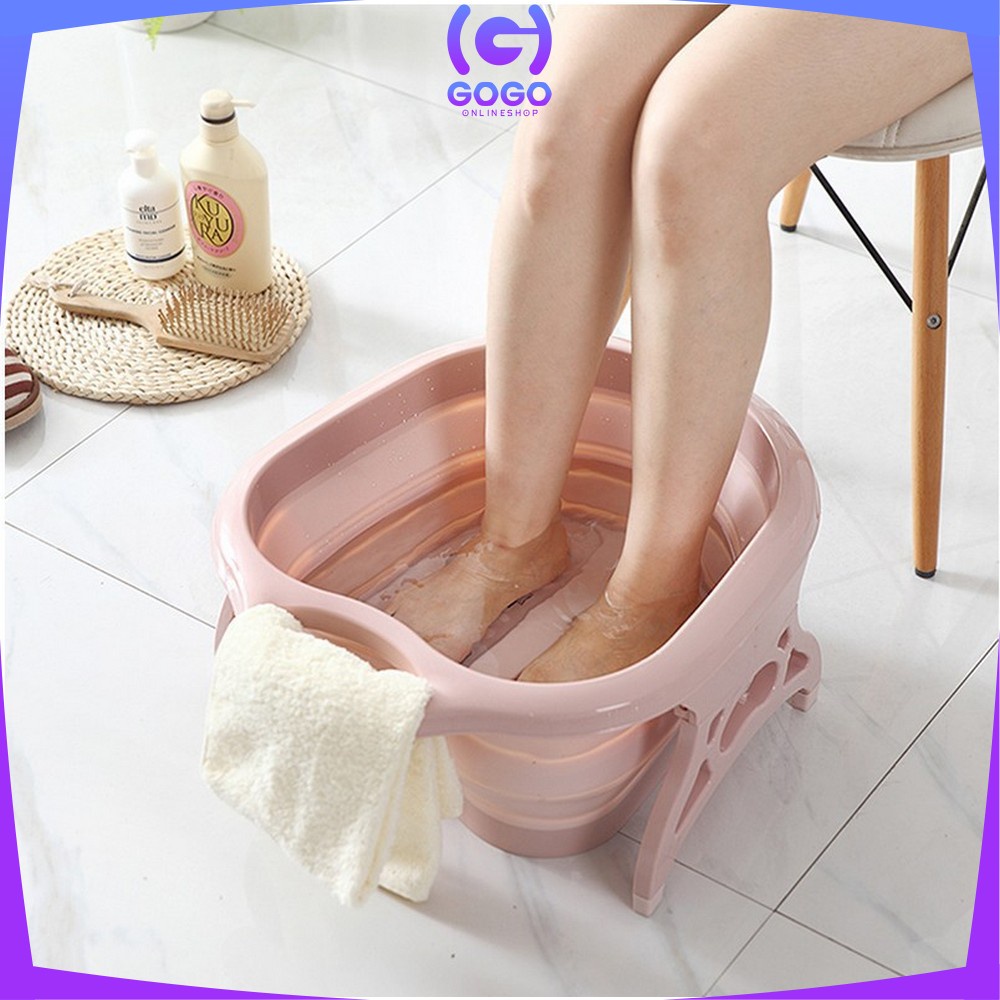 GOGO-C151 Baskom Lipat Rendam Pijat Kaki Refleksi Foldable Footbath Ember Cuci Kaki Spa Pedicure