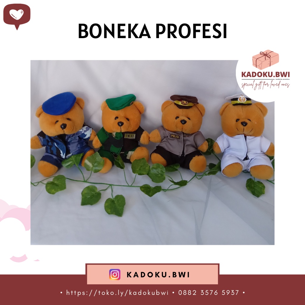 Boneka Profesi/TNI AD,AL,AU/POLISI/Bhayangkari/dll
