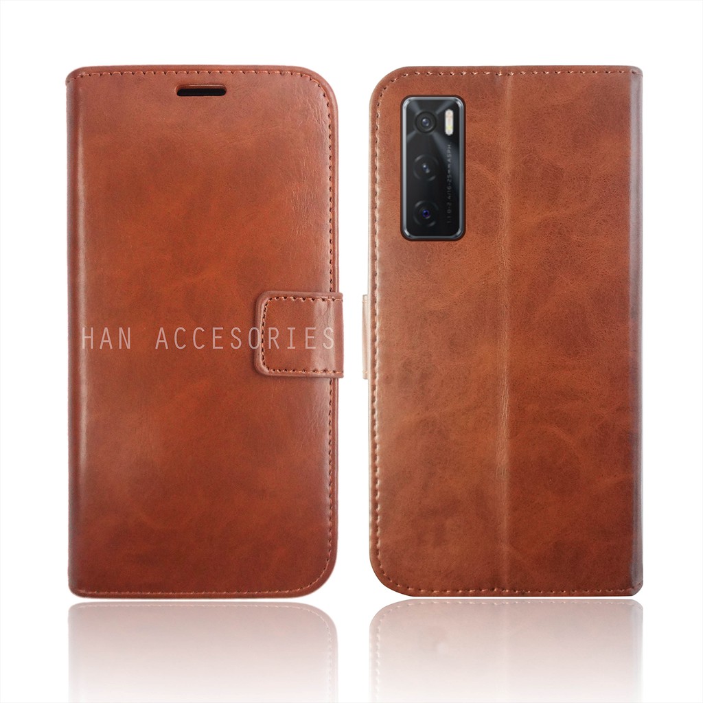 VIVO V20/V20 SE Original Fashion Selular Flip Leather Case - Flip Cover