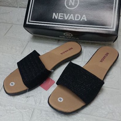 SALE BRAND Matahari Sandal Slop Cewek Rajut Nevada | Sendal Wanita Rajut Larissa Fashion Wanita Terbaru-4