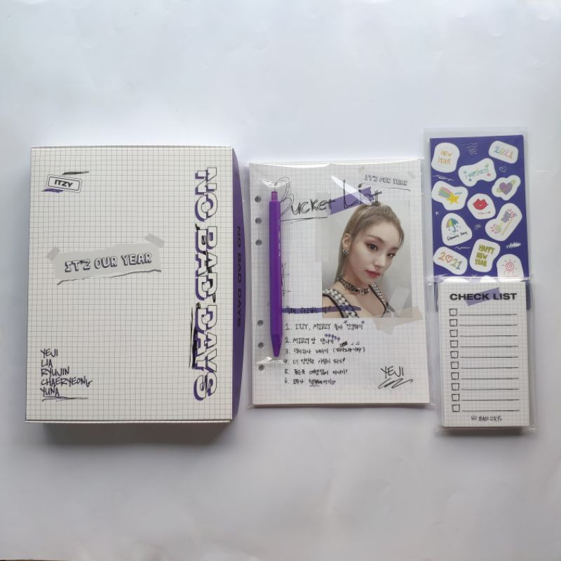 [READY] ITZY NO BAD DAYS January Kit OutBox Set Yeji Lia Ryujin Chaeryeong Yuna