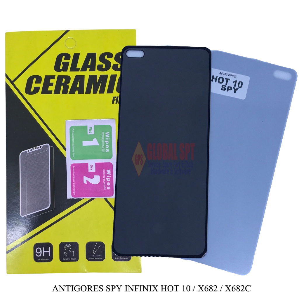 SPY INFINIX HOT 10 / ANTIGORES / TEMPERED GLASS INFINIX X682 / X682C