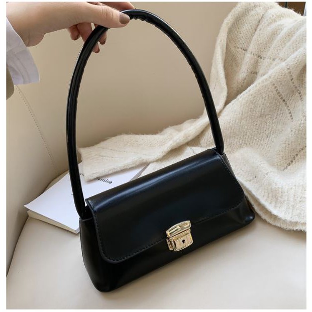 Tas Bahu Wanita Tas Jinjing Wanita Bahan Kulit Sintetis Korean FashionStyle Slingbag Simple Portable