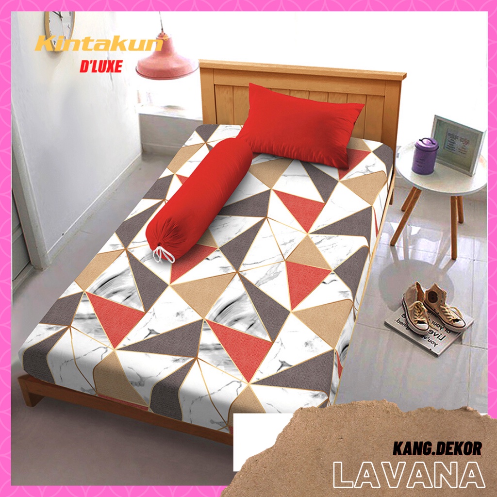 SPREI KINTAKUN D'LUXE MOTIF LAVANA 120x200 NO 3 SINGLE SEPREI CANTIK MURAH MOTIF TERBARU SEPRAI KAMAR TIDUR D’LUXE SEPREI AESTHETIC D LUXE KINTAKUN SEPRAI CANTIK SEPRE DLUXE PROMO ANTI LUNTUR MOTIF PLUS SARUNG BANTAL SPREI DEWASA ALAS KASUR SPREI ADEM