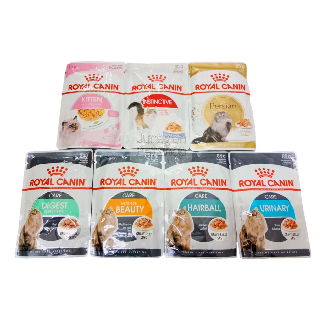 Royal Canin Sachet 85gr|Royal Canin Digestive|Kitten Persian|Urinary Kucing|Royal Canin Intense 85gr