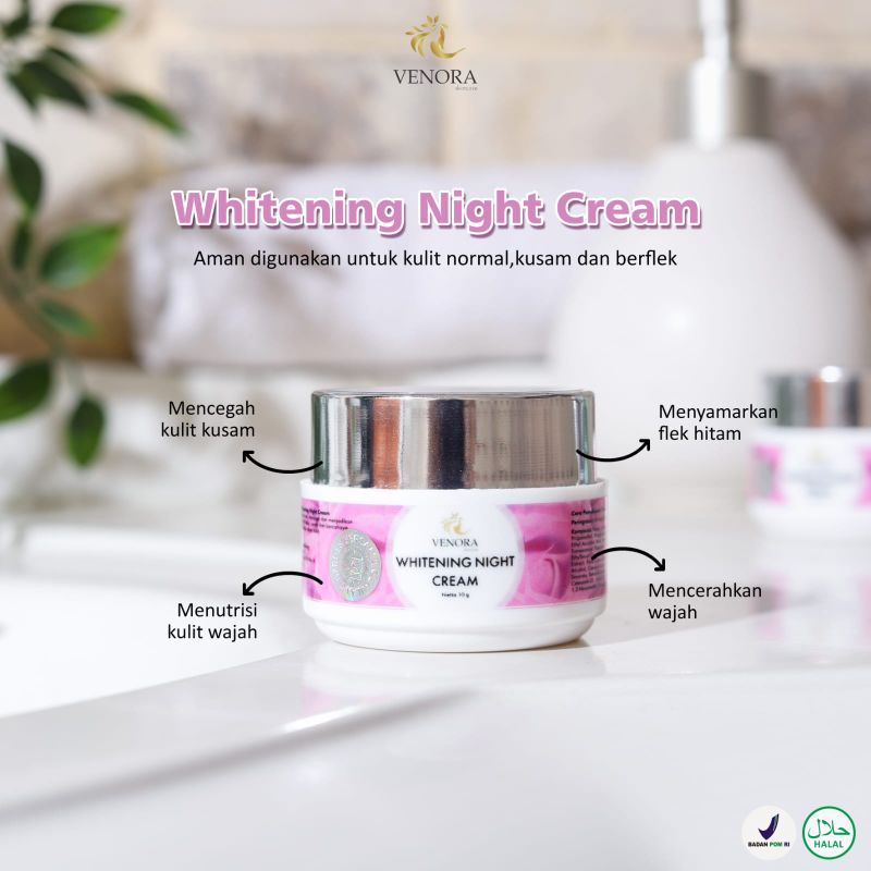 WHITENING NIGHT CREAM VENORA