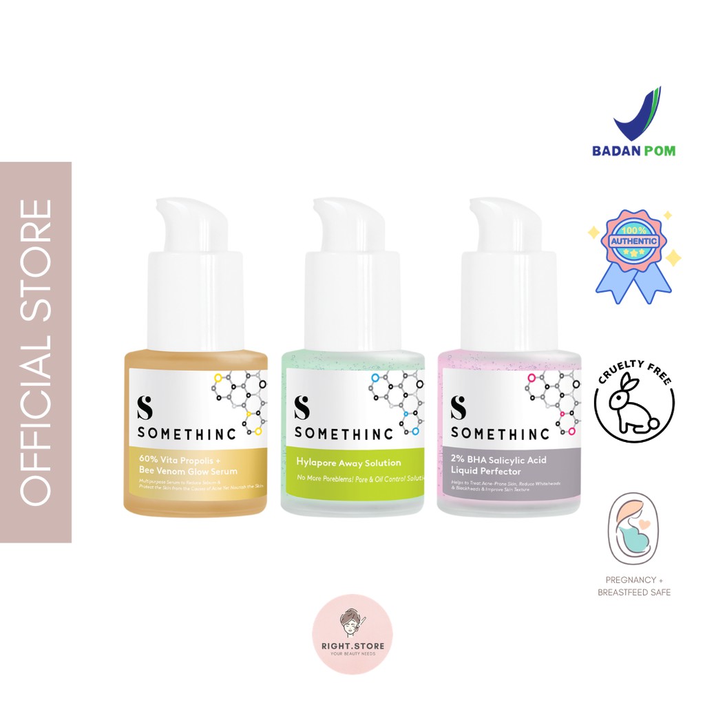 SOMETHINC Skin Solver Series for ANTI-ACNE (Hylapore Away Solution / 2% BHA Salicylic Acid Liquid Pe