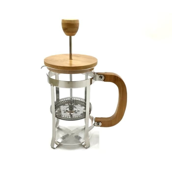 

DISKON - (BISA COD) French Press BAMBOO 600ml Coffee Maker Alat Seduh Teh Kopi Plunger