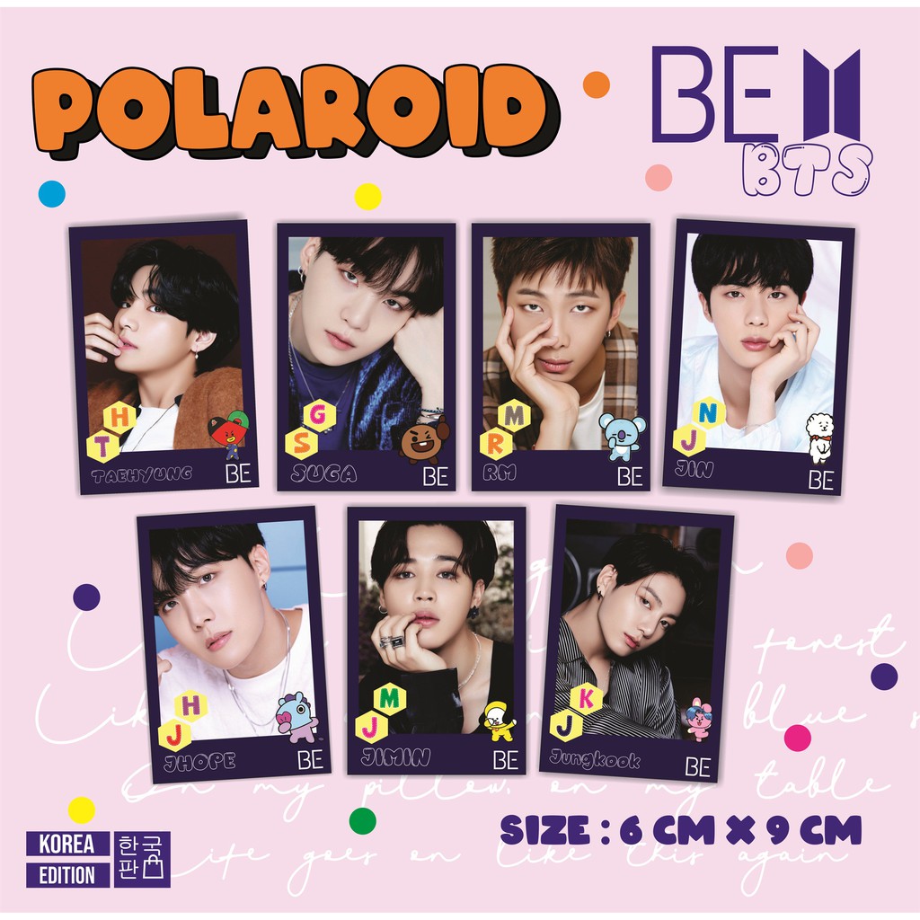 COD READY STOCK Polaroid BTS Bangtan Boys Isi 7 6x9 Cm MOTS 7 K Pop Jungkook Jimin Taehyung Shopee Indonesia