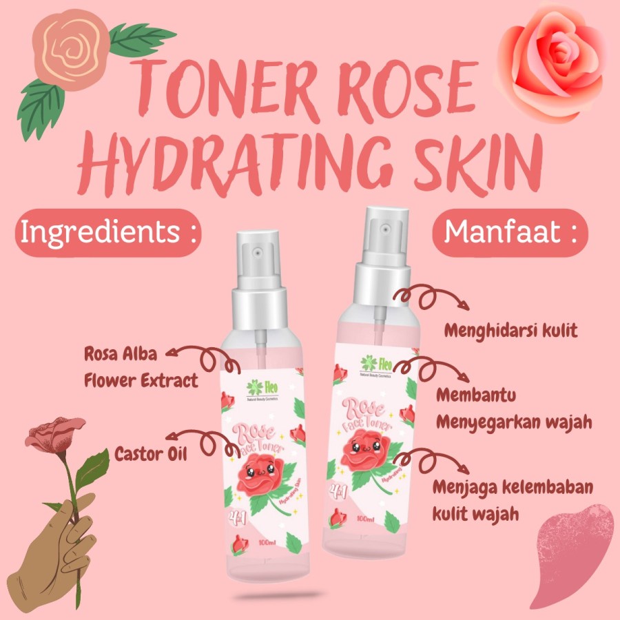 FT03 - Face Toner FLEO 4 in 1 Spray Water BPOM