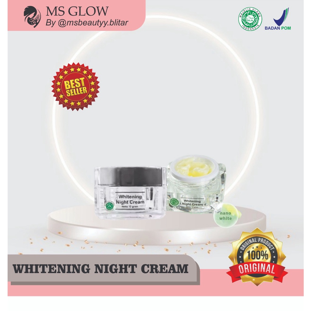 MS GLOW Cream Malam Whitening