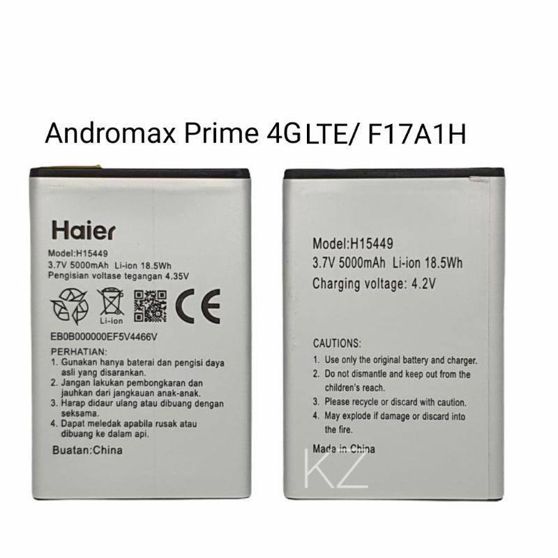 Baterai Batere Smartfren Andromax Prime 4G LTE F17A1H Batre H15449 Original