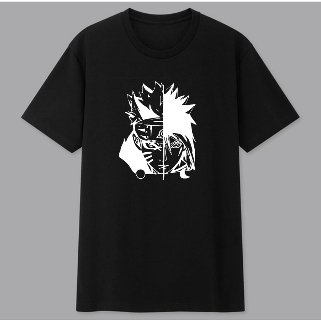 kaos naruto bahan cotton combed 30s ready ukuran S sampai XXXXL bigsize