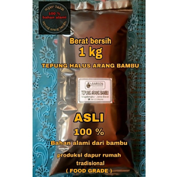 Actived CHARCOAL powder 1 Kg Pewarna makanan Bahan kue minuman - BARU